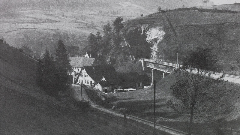 Historische Ansicht der Farbmühle in Alpirsbach